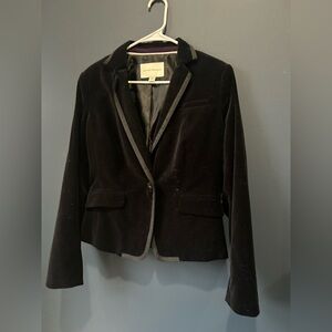 Banana Republic Black Velvet Blazer 🖤 size 8